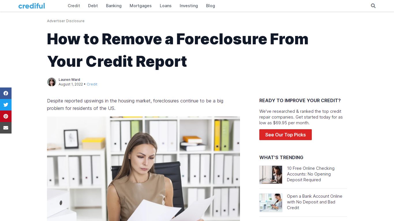 How to Remove a Foreclosure from Your Credit Report