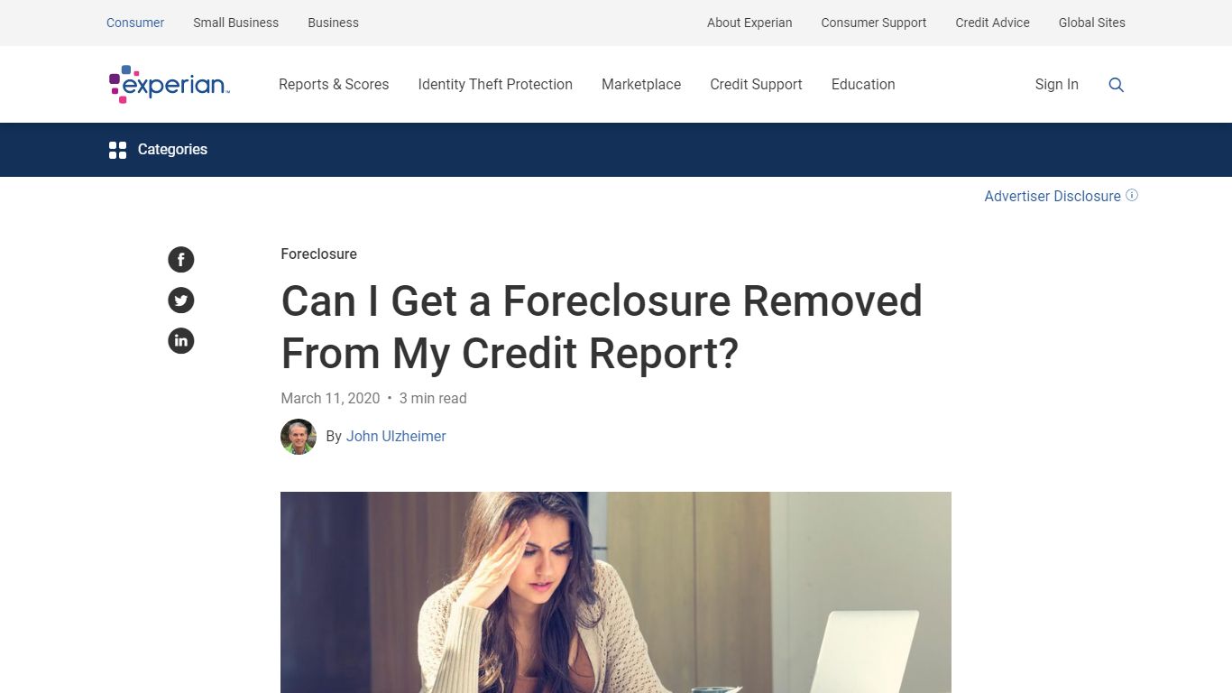 Can I Get a Foreclosure Removed From My Credit Report?